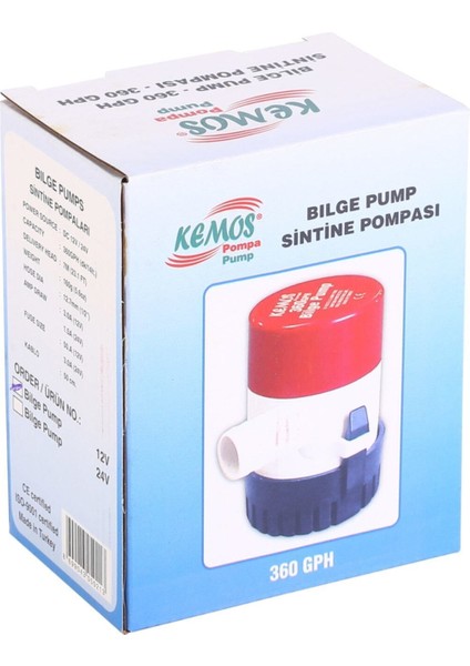 12V Sintine Pompası, Dayanıklı ve Güçlü Su Tahliye Cihazı, Kolay Kullanım, Yüksek Performans fiyatları