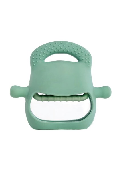 Koyu Yeşil Bebek Silikon Diş Kaşıyıcı fırsatları