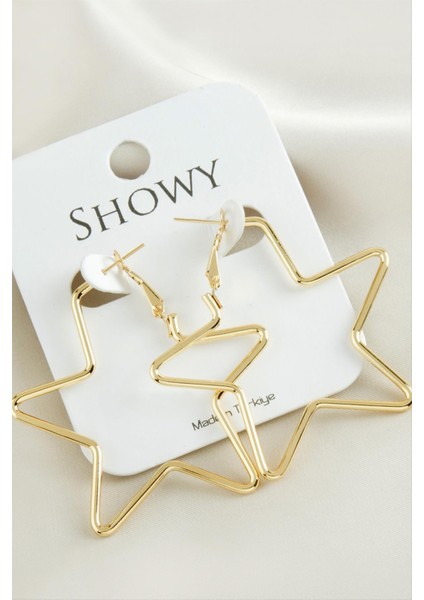 Yıldız Yeni Sezon Metal Küpe