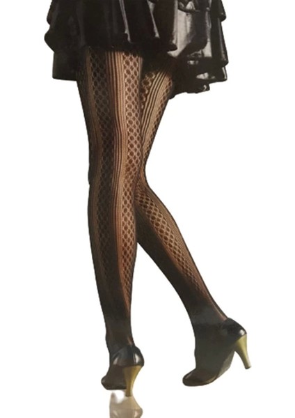 Jakarlı Desenli Külotlu 701 Siyah S-M