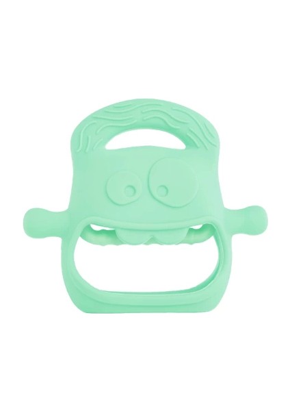 Açık Yeşil Bebek Silikon Diş Kaşıyıcı