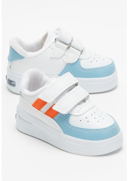 Işıklı Unisex Rahat Hafif Çocuk Spor Ayakkabı Turkuaz - Turuncu fiyatları