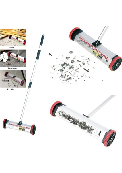 Manyetik Metal Toplayıcı Süpürge, Güçlü ve Pratik Temizlik Aracı