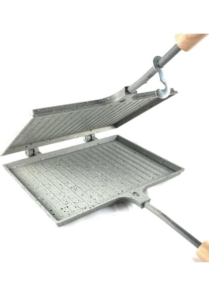 Gri 220-240V Tost Makinesi, Granit Kaliteli, 1 Kademe, 2 Yıl Güvence