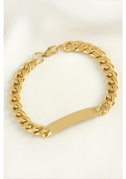 Künye Çelik Bileklik (Isim Yazılabilir)