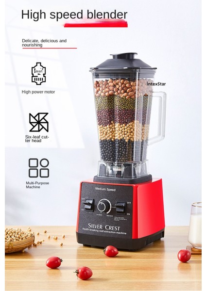 Güçlü 7200W 2,5l Çift Sürahili Buz Kırıcı Öğütücü Beyaz