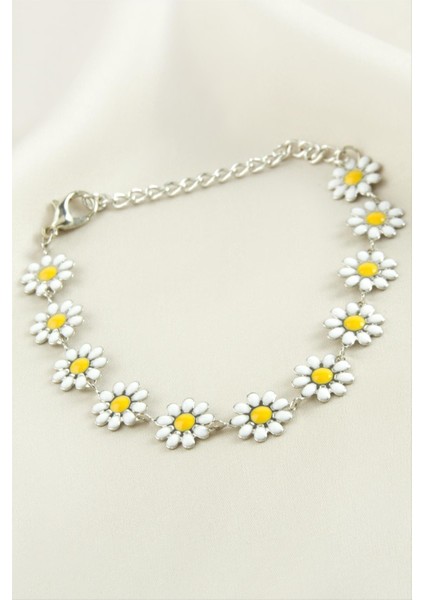 Papatya Mineli Bileklik