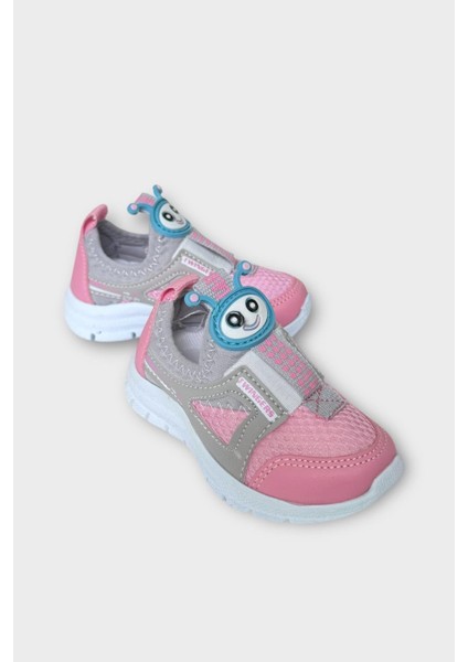 Çocuk Airfile Hafif Taban Kreş Ev Okul Bebe Spor Ayakkabısı Füme - Pembe fiyatları