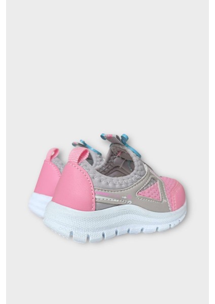 Çocuk Airfile Hafif Taban Kreş Ev Okul Bebe Spor Ayakkabısı Füme - Pembe indirimleri
