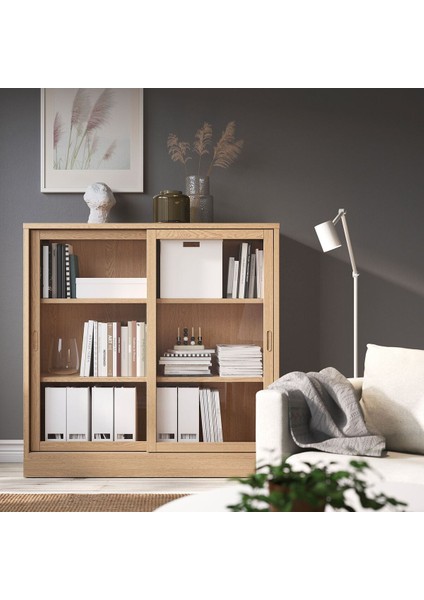 Sürgü Kapaklı Dolap, Meşe Kaplama, 121X37X120 cm fiyatları