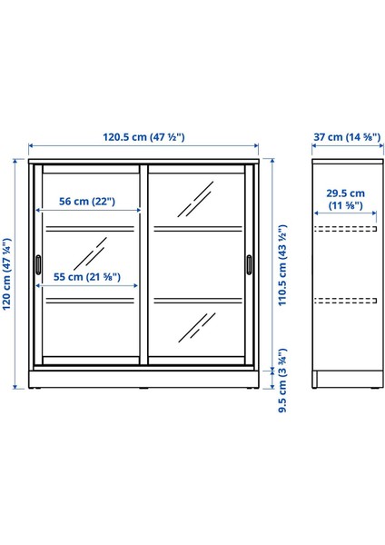 Sürgü Kapaklı Dolap, Meşe Kaplama, 121X37X120 cm modelleri
