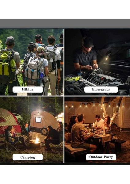Şarjlı Kamp Işığı, 3 Aydınlatma Modu, Düşük Orta Yüksek, Taşınabilir ve Kullanışlı fiyatları