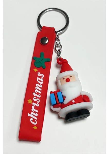 Yılbaşı Noel Baba Silikon Anahtarlık