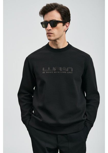Luther Erkek Sweatshirt 112030171,SIYAH,L