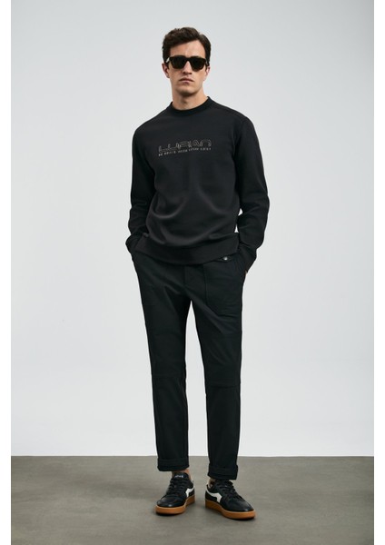 Luther Erkek Sweatshirt 112030171,SIYAH,L fiyatları