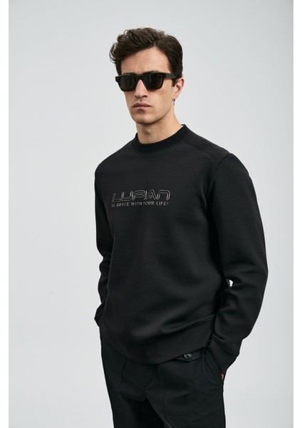 Luther Erkek Sweatshirt 112030171,SIYAH,L modelleri