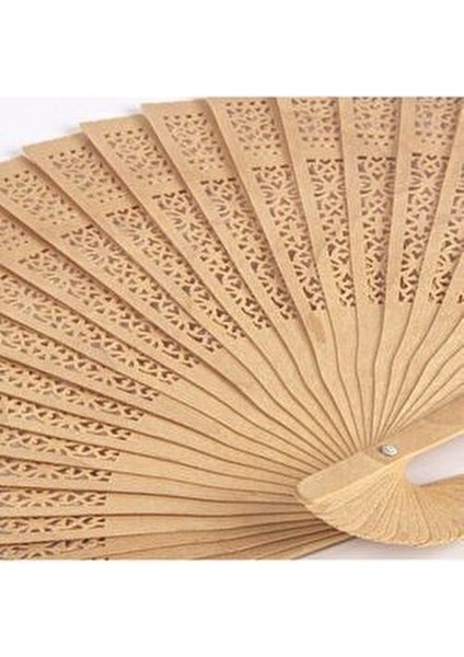 Ahşap Yelpaze Şık Tasarımlı 34 cm Evinize Değer Katar Doğal Renk fırsatları