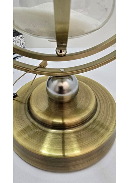 Eskitme Metal Hareketli Kum Saati Zarif Vintage Tasarım ile Evinizi Süsler