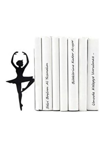 Balerin Figürlü Metal Kitap Tutucu Şık Tasarım Neme Dayanıklı fırsatları