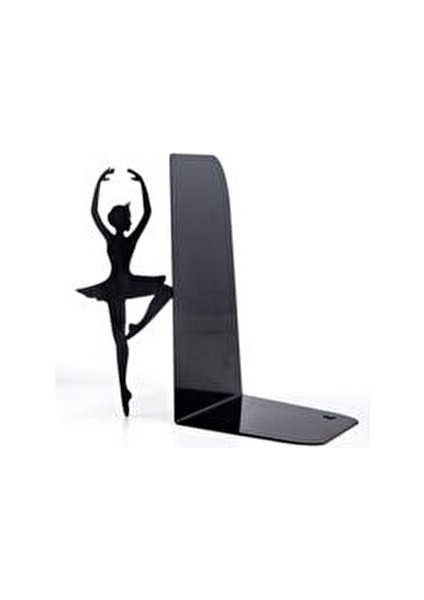 Balerin Figürlü Metal Kitap Tutucu Şık Tasarım Neme Dayanıklı indirimleri