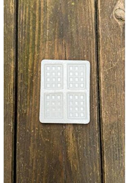 Çikolata Dörtlü Silikon Mum Kalıbı Dayanıklı Beyaz Silikon 4 Adet Mum Yapımı İçin