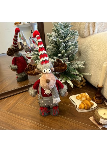 Yeni Elk Bebek Ayakta Geyik Bebek Noel Tatil Vitrin Süslemeleri (Yurt Dışından) fırsatları