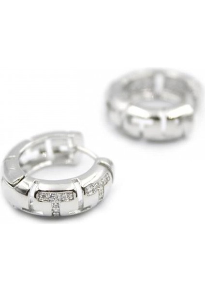 Taşlı Halka Küpe - Gümüş fiyatları