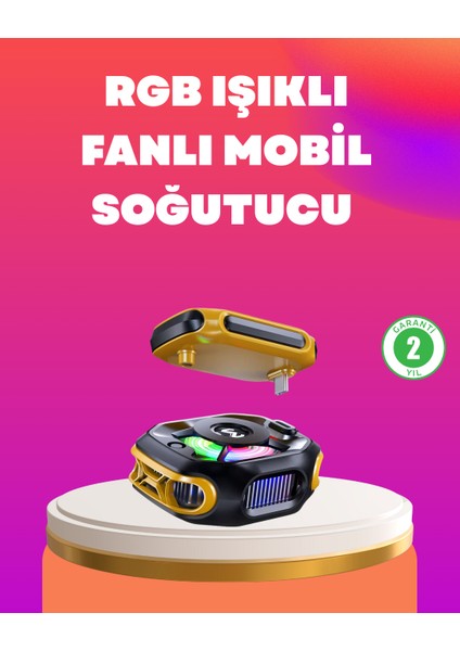 Type-C Girişli Aı Modlu Yüksek Performanslı Telefon Soğutucu