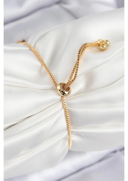 Pirinç Zirkon Taşlı Kare Model Gold Renk Asansörlü Kadın Bileklik - TJ-BB7792 fiyatları