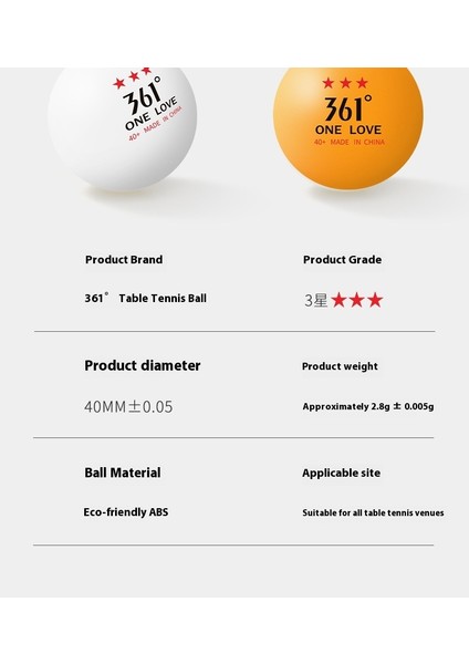 361° Samsung Masa Tenisi Maçı Öğrenciler ve Okullar Için Profesyonel Sınıf Masa Tenisi Topları 60'lar (Yurt Dışından) fiyatları