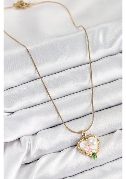 316L Çelik Sanatsal Portre Model Gold Renk Kadın Kolye - TJ-BKO10486 fiyatları