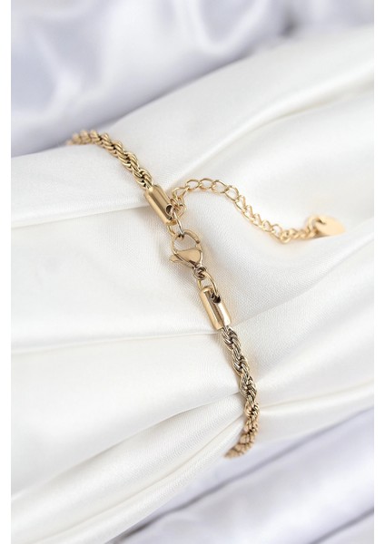 316L Çelik Nazar Boncuğu Detaylı Yaşam Çiçeği Model Gold Renk Kadın Bileklik - TJ-BB7838 fiyatları