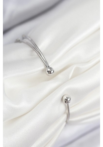 Pirinç Zirkon Taşlı Kelebek ve Yonca Model Gümüş Renk Kadın Bileklik - TJ-BB7850 fiyatları