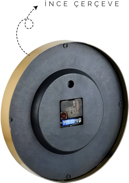 30 cm Gerçek Camlı Akar Saniyeli Duvar Saati - Vase 7177931 fiyatları