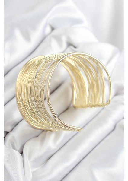 Pirinç Tel Sarma Model Gold Renk Kadın Bileklilk - TJ-BB7895 fiyatları