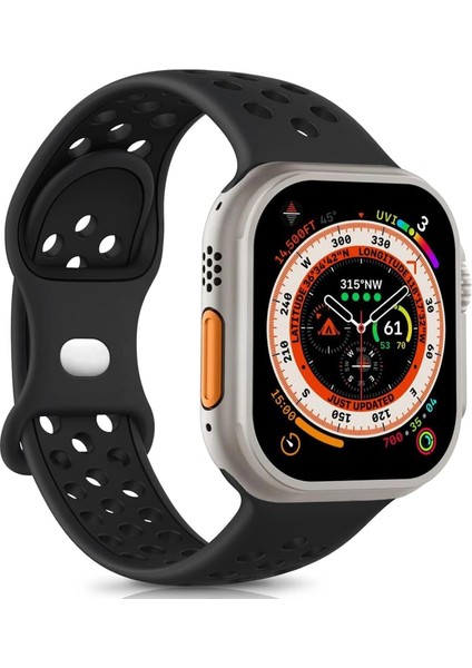 Apple Watch Se 3 40MM Kordon Rainbow Band Siyah