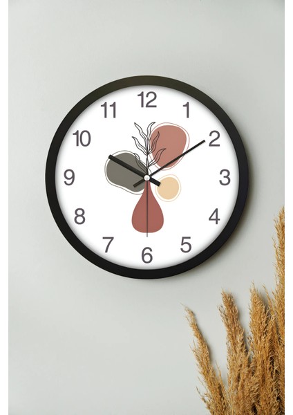 30 cm Gerçek Camlı Akar Saniyeli Tasarım Duvar Saati 7176721