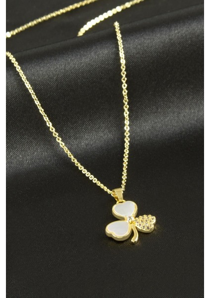 Yonca Sedef Lüks Çelik Kolye