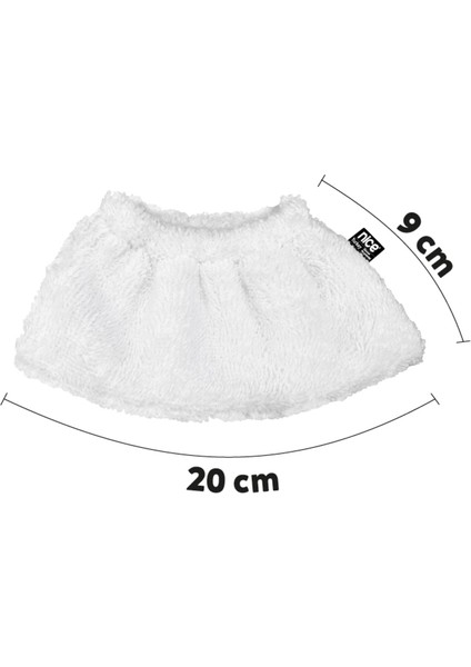 Buharlı Temizleyici Uyumlu Lastikli Havlu Bez Seti 12'li Beyaz modelleri