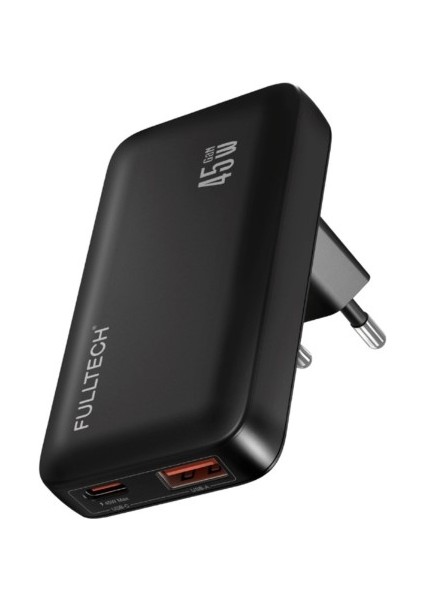 FC69 45W, Hızlı Şarj Adaptörü 1xusb-A + 1xusb-C Çıkışlı, Gan Yenilikçi Hızlı Ince Şarj Adaptörü