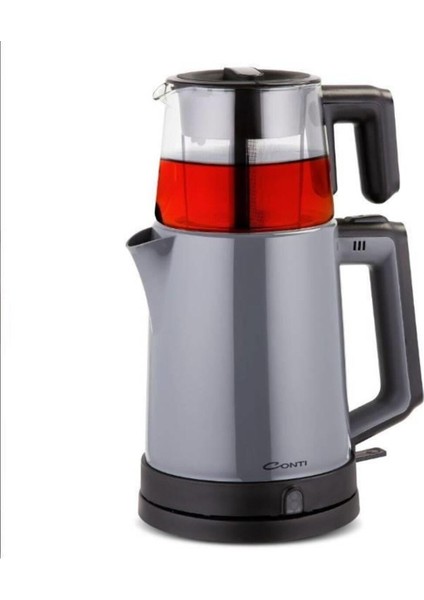 Şık Antrasit Renkli Plastik Çaycı, Dayanıklı ve Kullanışlı Tasarım