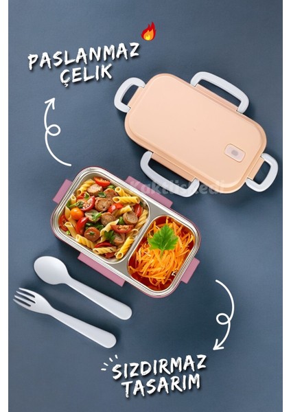 Aurora Paslanmaz Çelik Sızdırmaz Yemek Kabı - Beslenme Kabı Lacivert 7178041 fiyatları