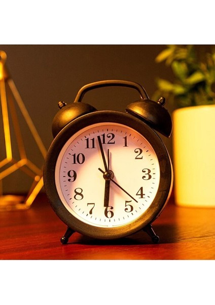 Søtrund Mini Boy Akar Saniyeli Alarmlı Masa Saati - Çalar Saat Siyah 7169851