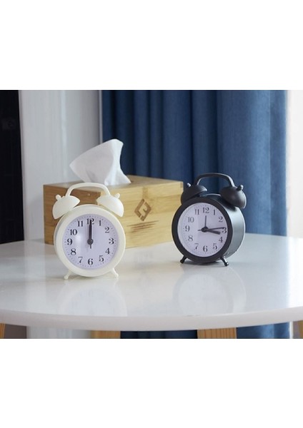 Søtrund Mini Boy Akar Saniyeli Alarmlı Masa Saati - Çalar Saat Siyah 7169851