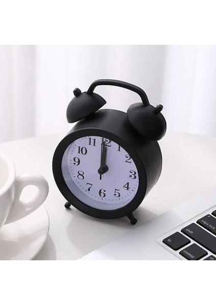Søtrund Mini Boy Akar Saniyeli Alarmlı Masa Saati - Çalar Saat Siyah 7169851