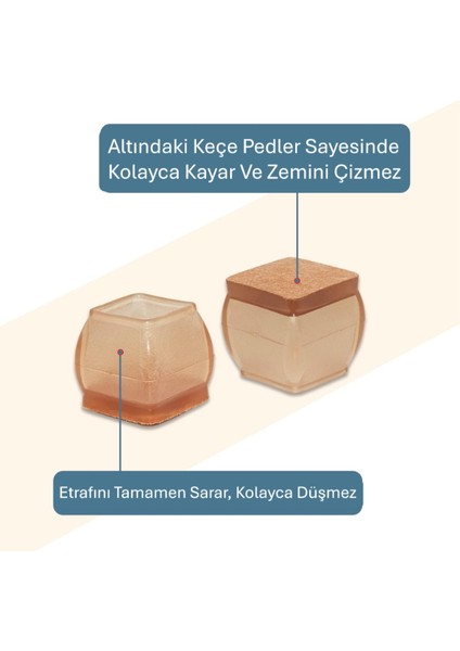 4'lü Kauçuklu Sandalye Ayak Koruyucu Pabuç fiyatları