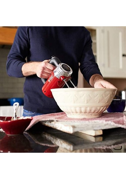 Retro Kırmızı El Mikseri, 4 Hız ve Turbo Fonksiyonuyla Güçlü Karıştırma Sağlar fiyatları