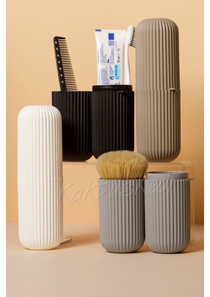 4'lü Set Seyahat Tipi Aksesuar Taşıma Kabı Gözlük Diş Fırçası Diş Macunu Saklama Kutusu 7169891 modelleri