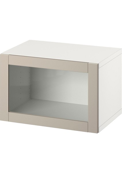 Duvar Dolabı, Beyaz-Açık Gri-Bej, 60X42X38 Cm, Lappvıken
