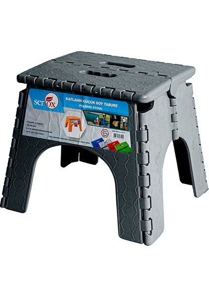 Plastik Taşınabilir Katlanır Tabure Küçük Boy